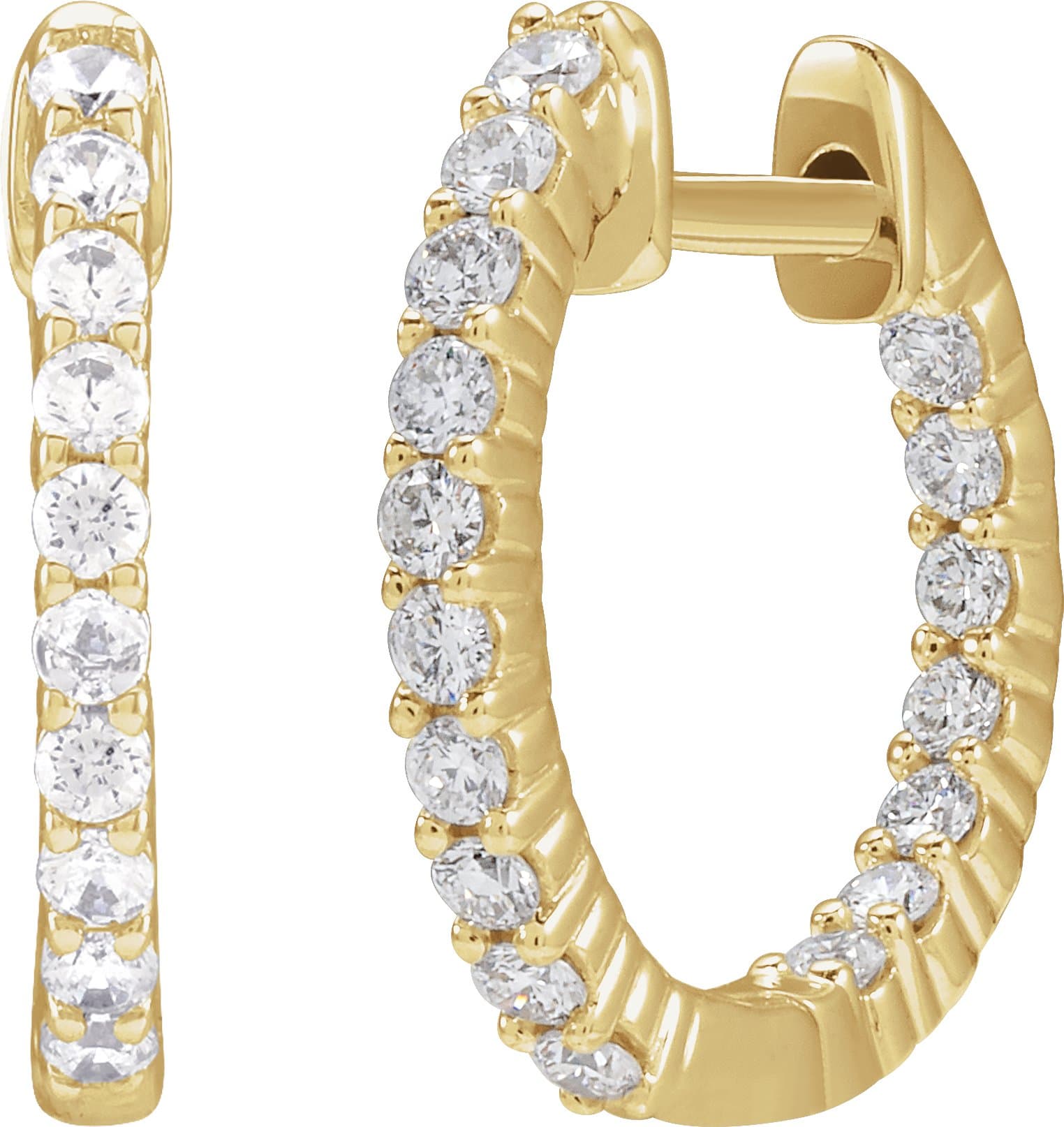 Inside-Outside Hoop Earrings view 2
