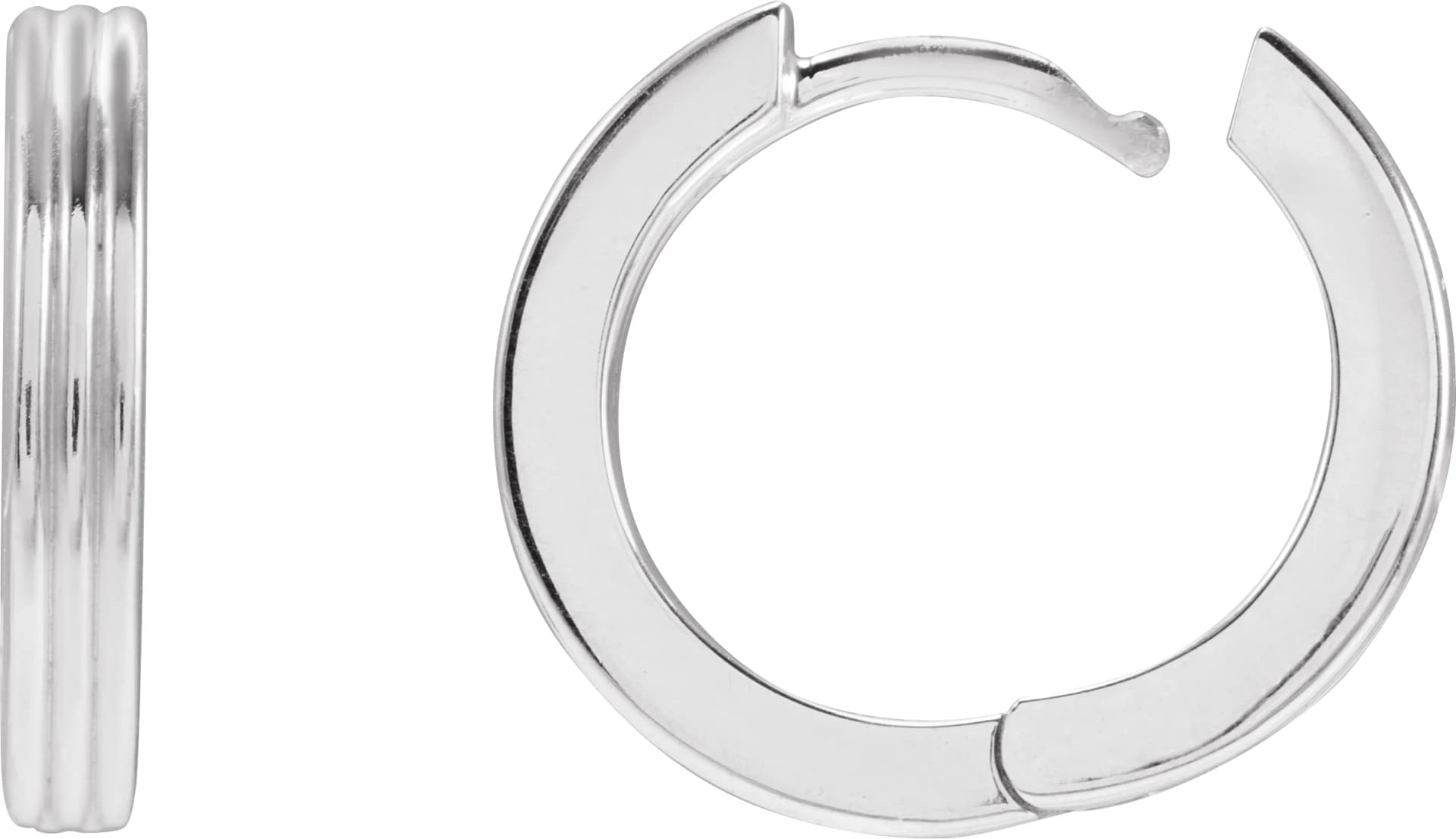 Huggie Hoop Earrings, view 4
