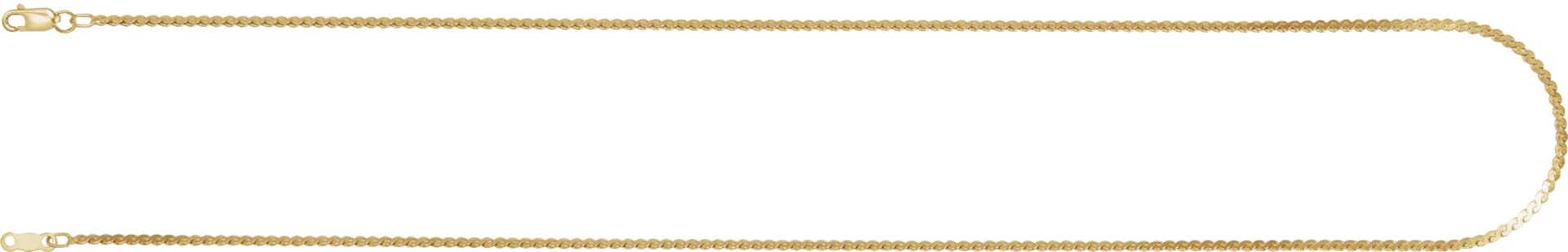 1.7 mm Serpentine Chain, view 4