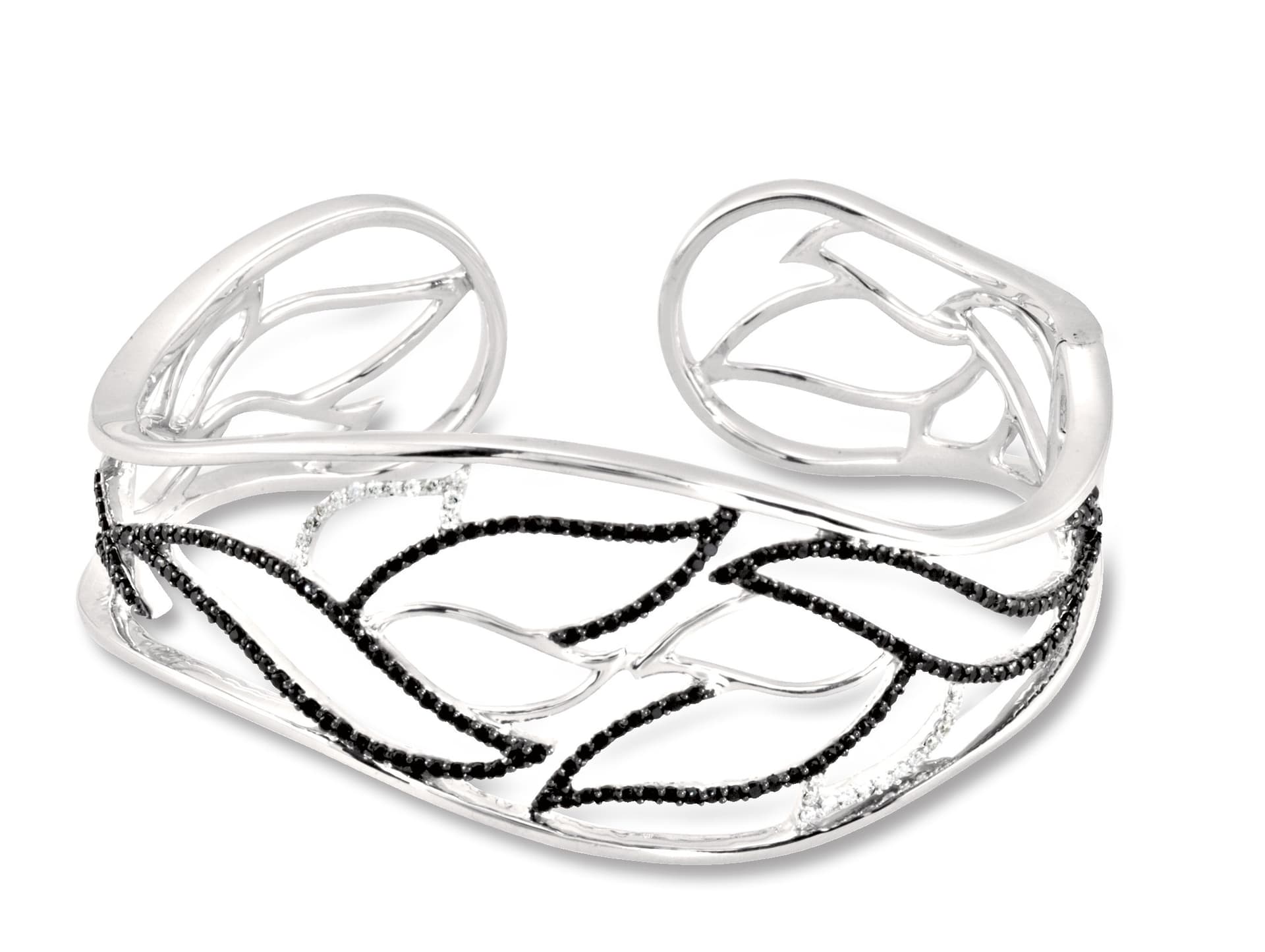 Accented Hinged Cuff Bracelet view 2