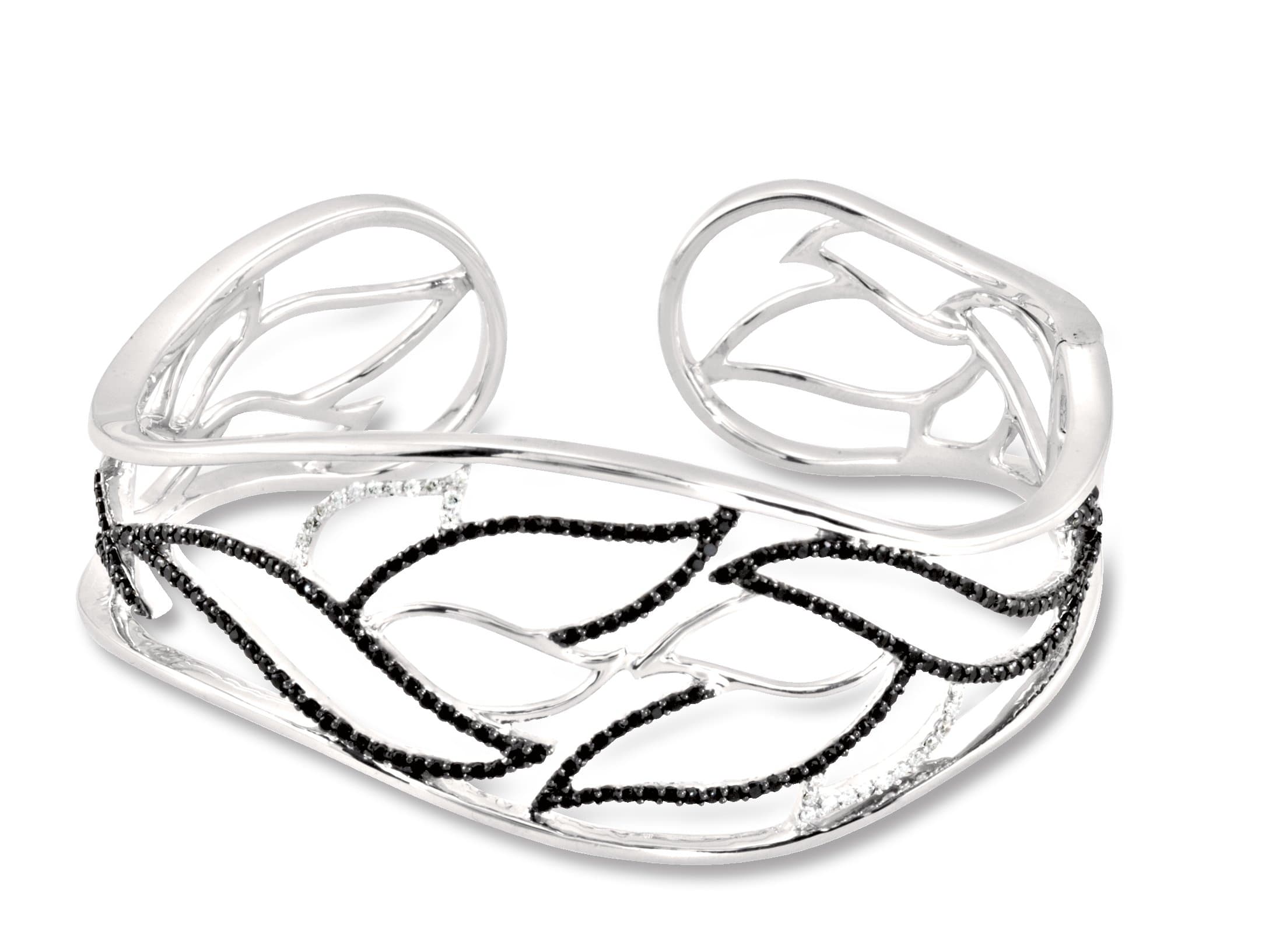 Accented Hinged Cuff Bracelet view 2