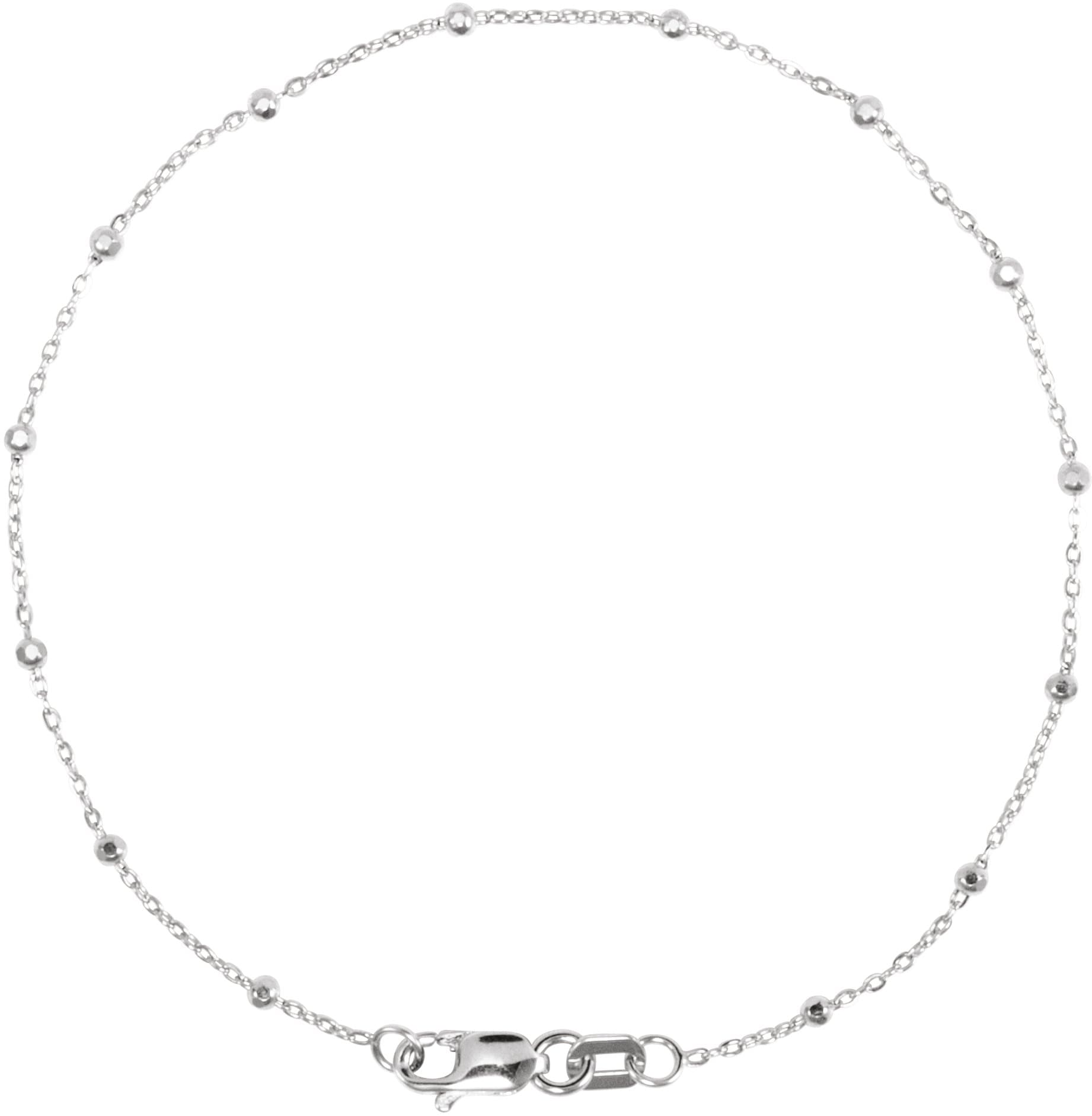 .85 mm Cable Chain with Faceted Beads view 2