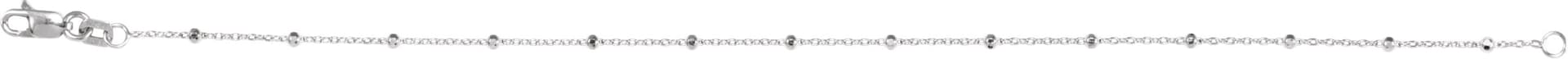 .85 mm Cable Chain with Faceted Beads view 3