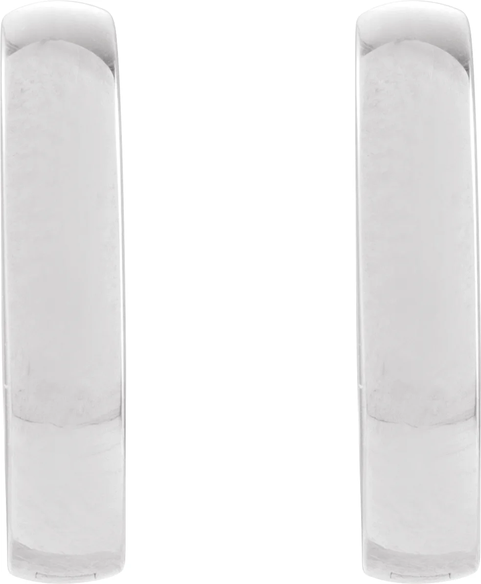 Elongated Oval Hoop Earring — view 3