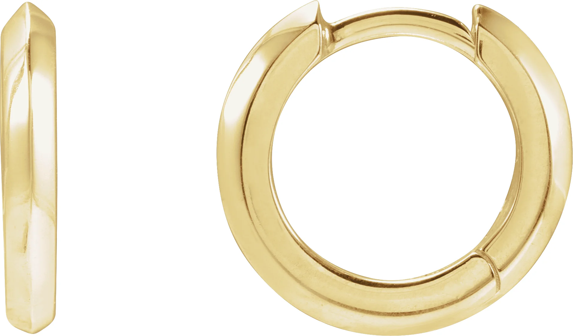 Knife-Edge Hoop Earrings