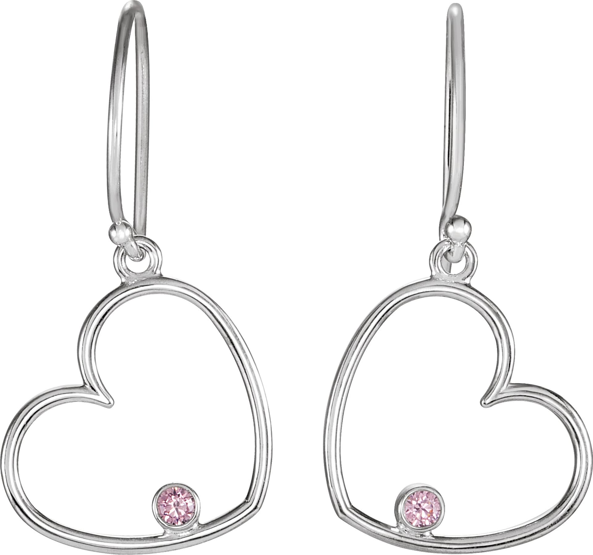 Accented Heart Earrings view 2