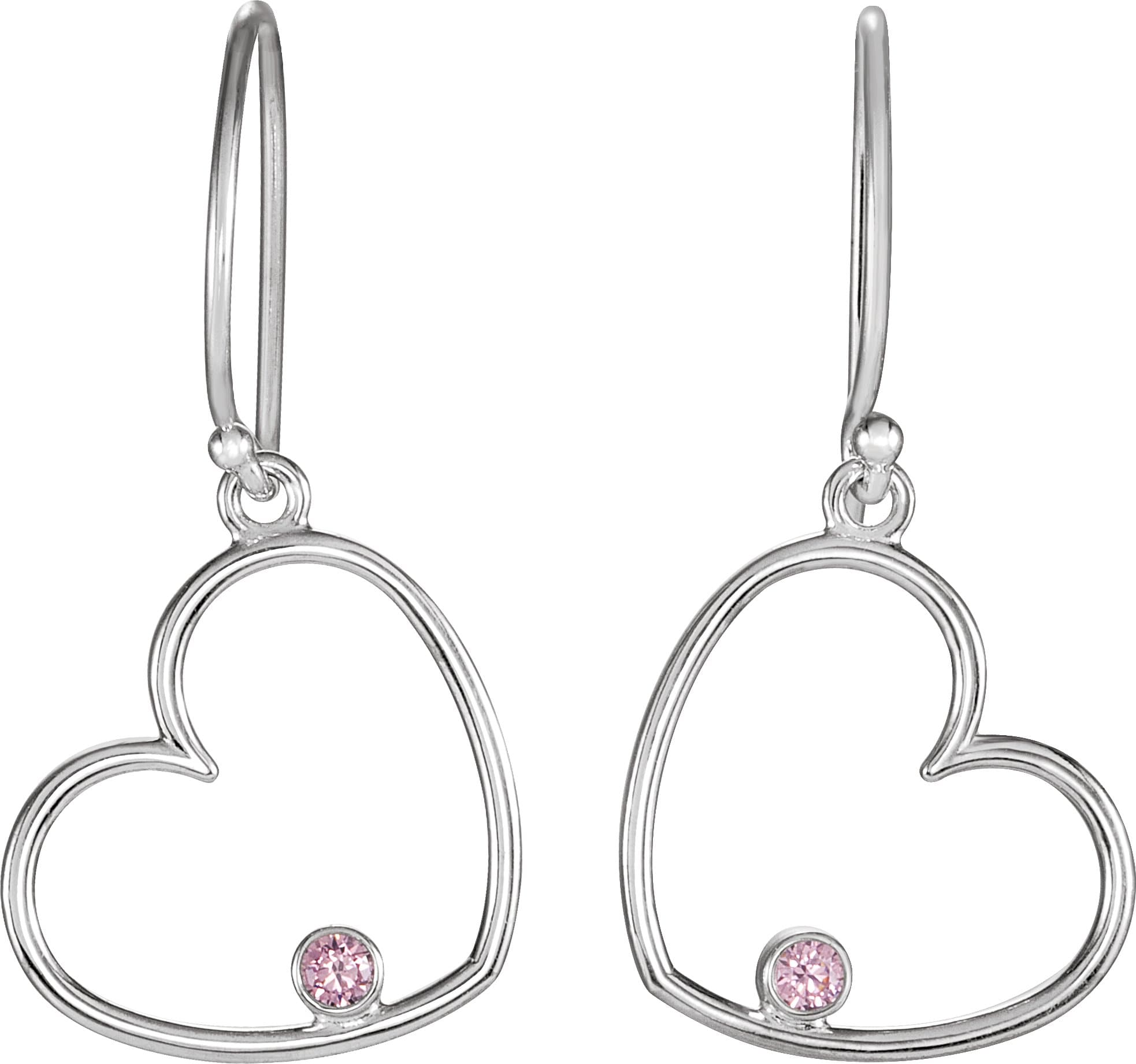 Accented Heart Earrings view 2