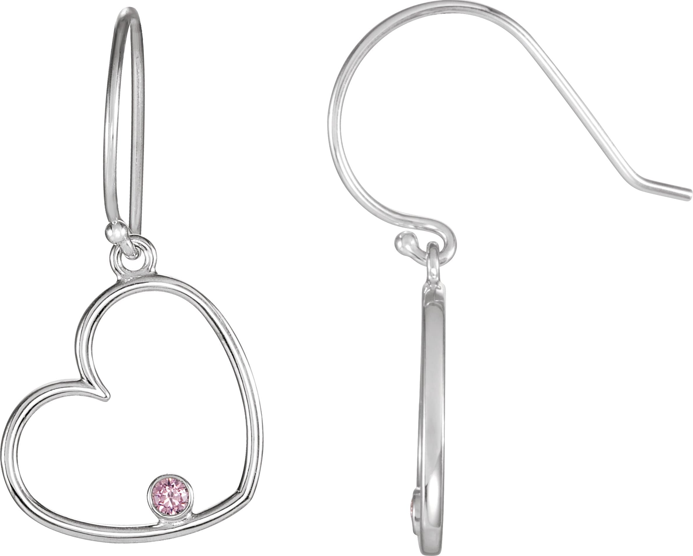 Accented Heart Earrings view 1