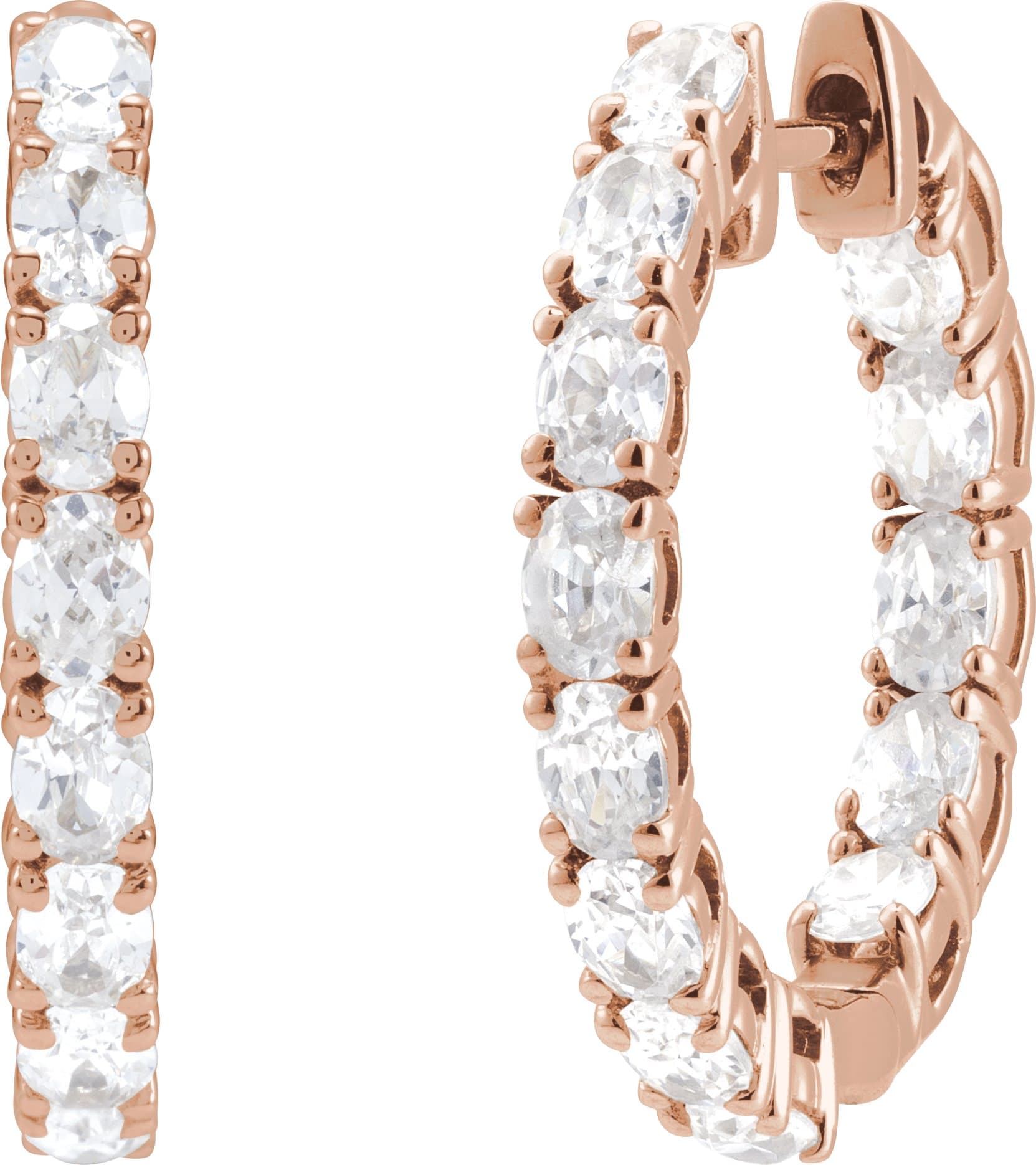 Inside-Outside Hoop Earrings view 2