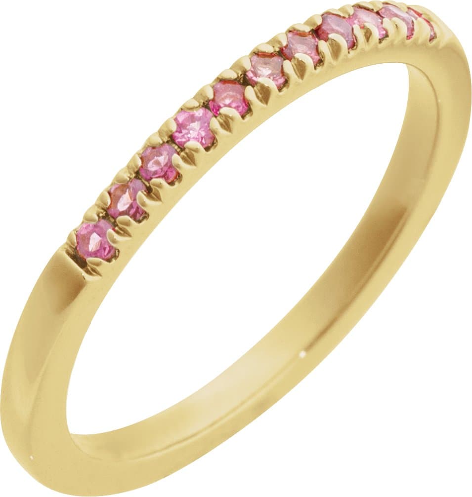 Sterling Silver Natural Citrine Stackable Ring