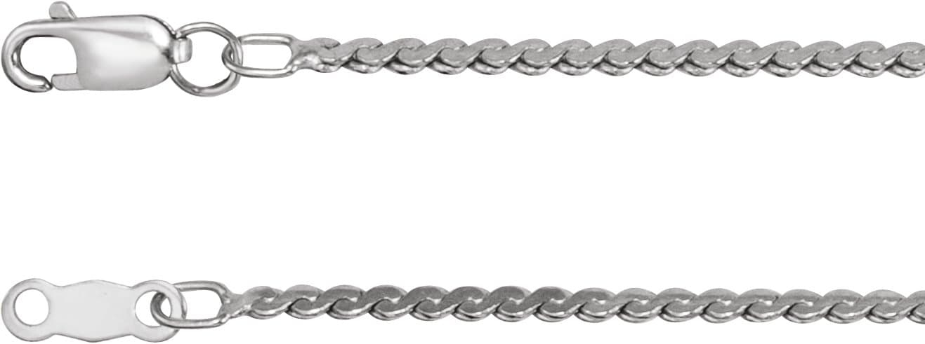 1.7 mm Serpentine Chain view 1