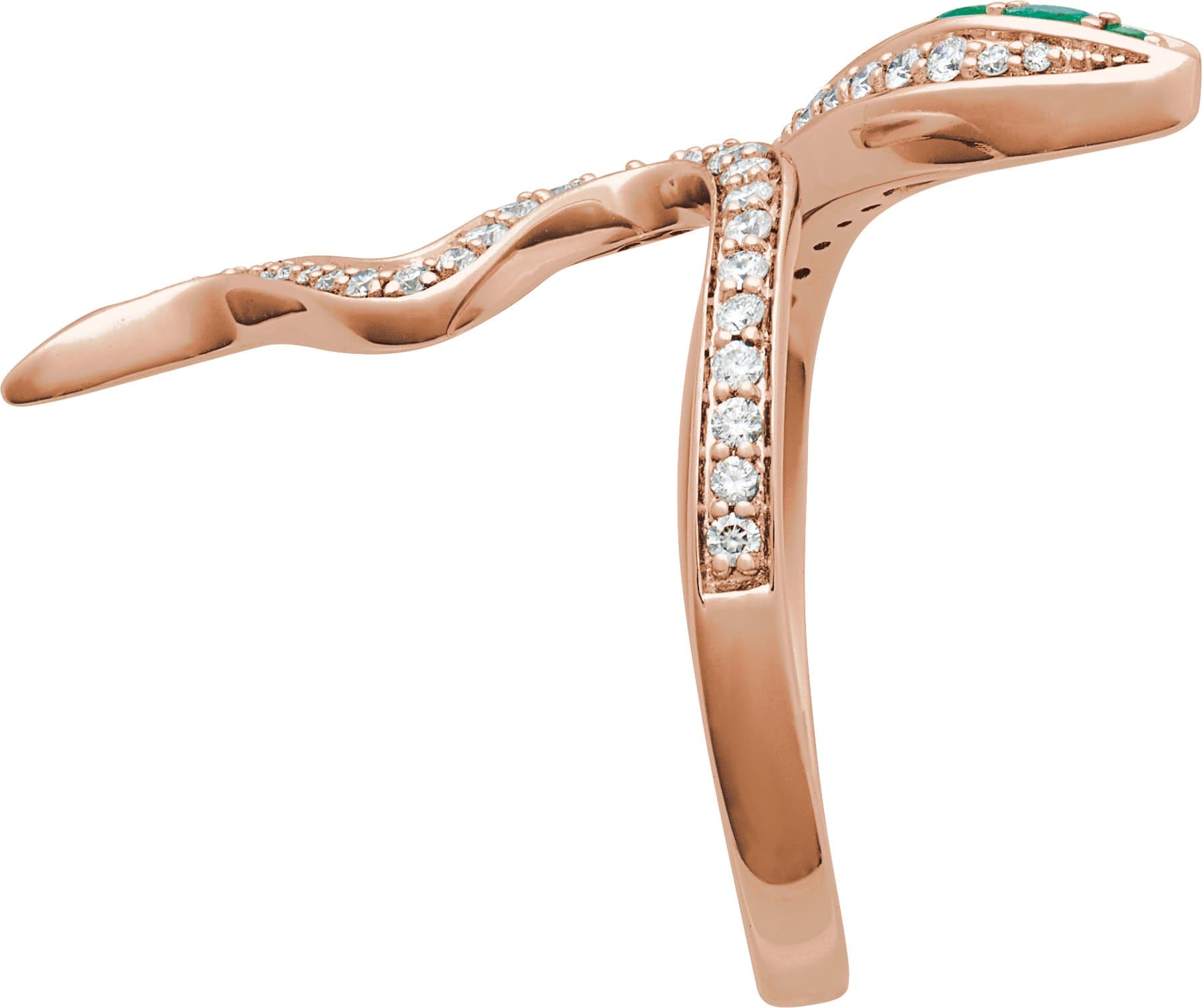 Accented Snake Ring view 3