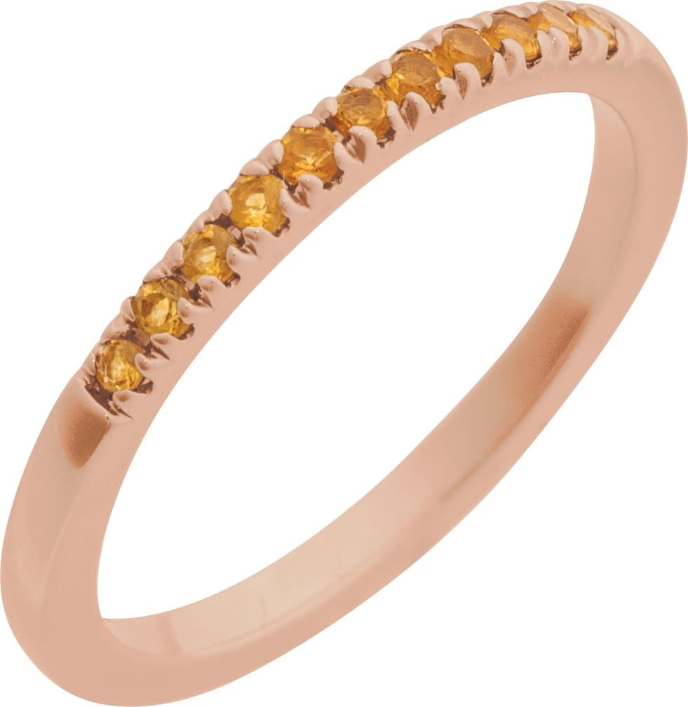 14K Rose 1/6 CTW Lab-Grown Diamond Stackable Ring