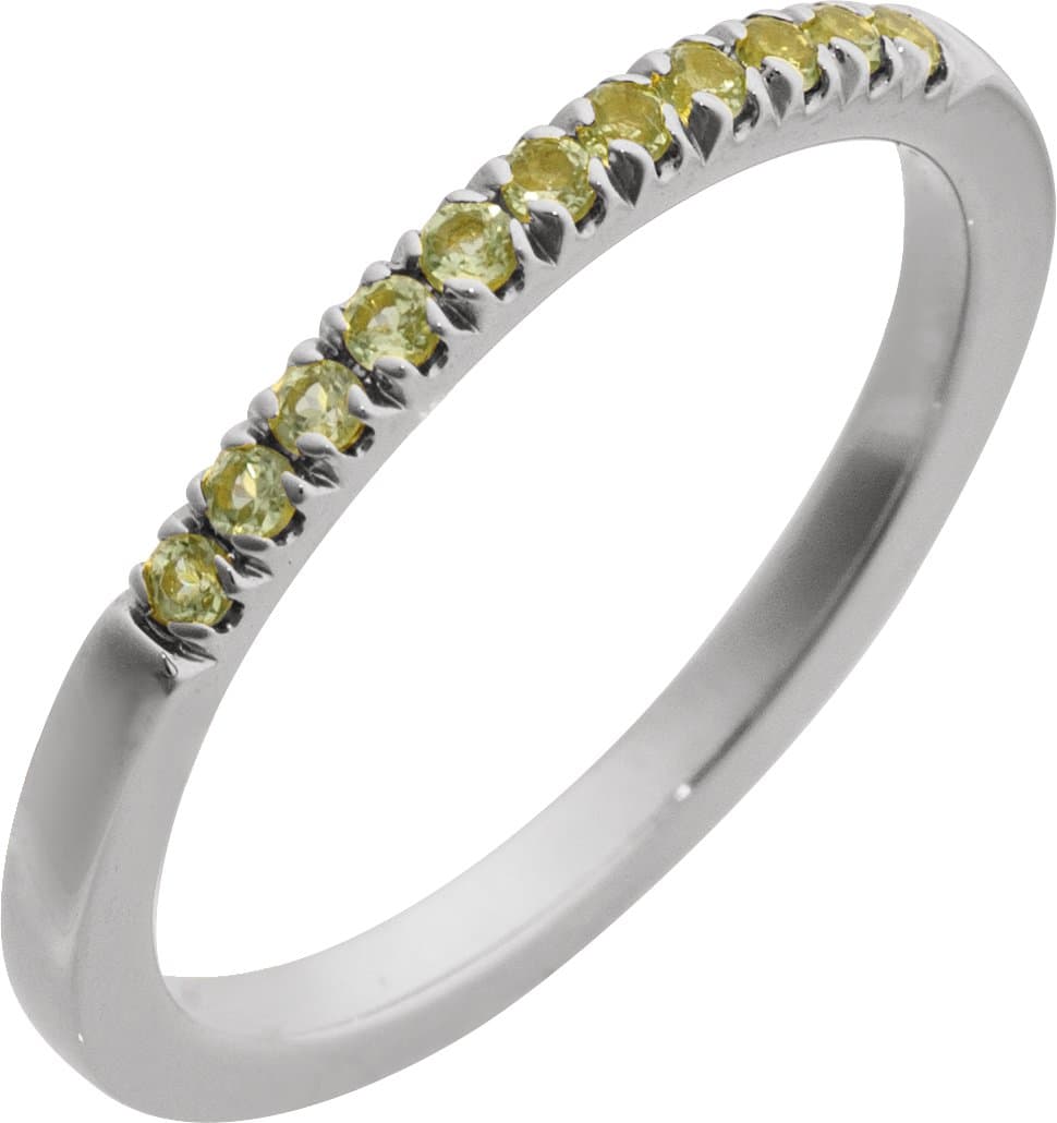 14K Yellow Gold 1/6 CTW Natural Diamond Stackable Ring