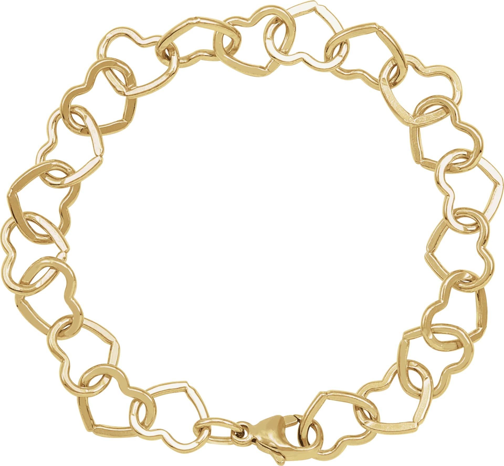 9 mm Heart Chain, view 3