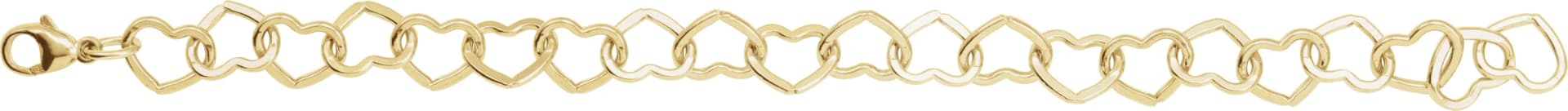 9 mm Heart Chain, view 4