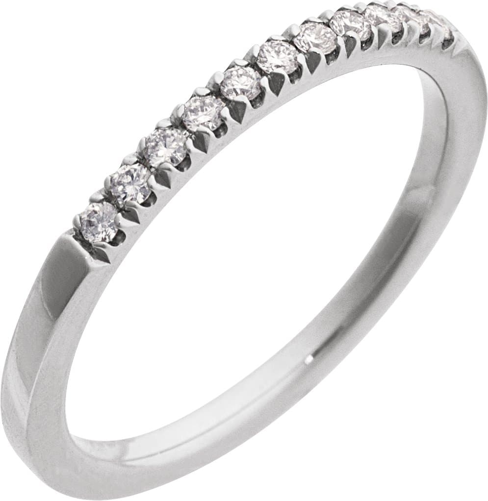 Sterling Silver 1/6 CTW Lab-Grown Diamond Stackable Ring