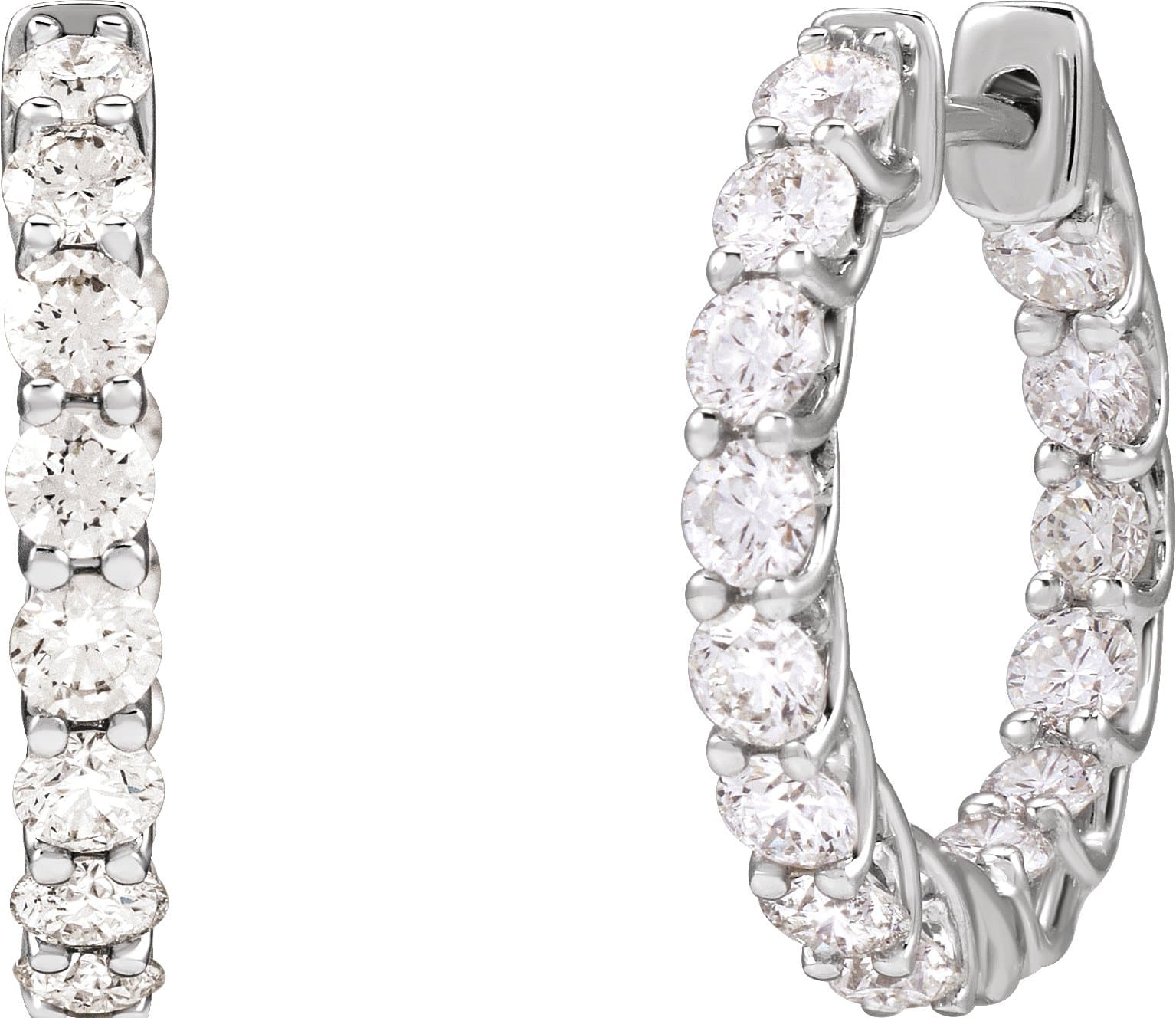 Inside-Outside Hoop Earrings view 2