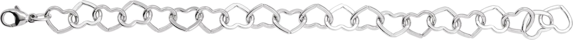 9 mm Heart Chain view 3