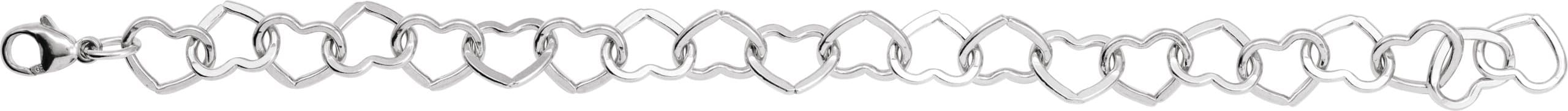 9 mm Heart Chain view 3