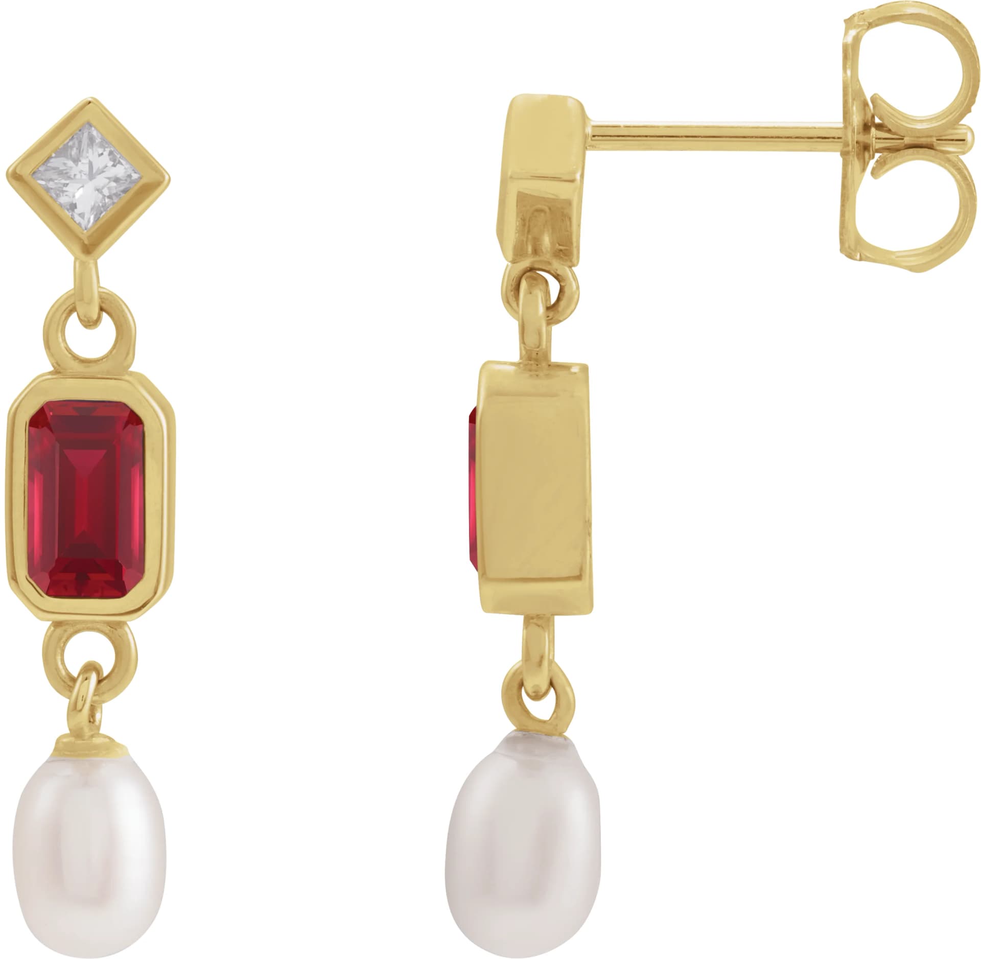 Accented Pearl Earrings