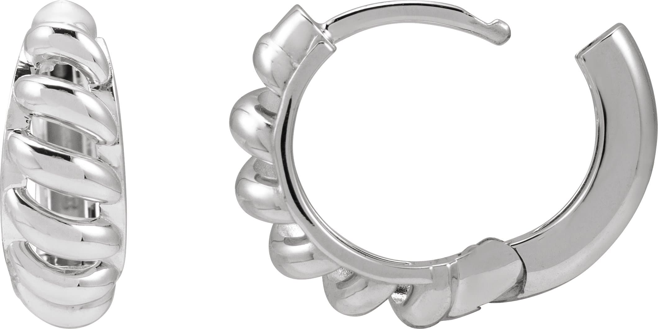 Rope Dome Hoop Earring view 2