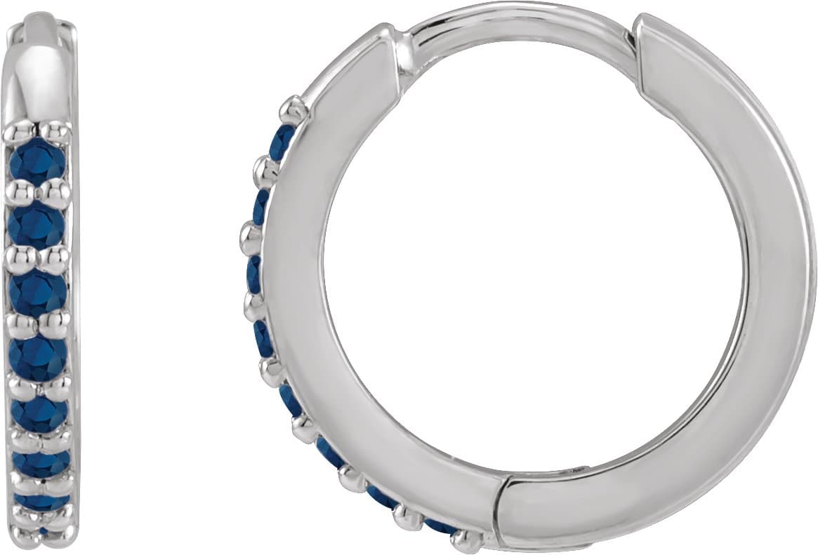 Accented Huggie Earrings view 1