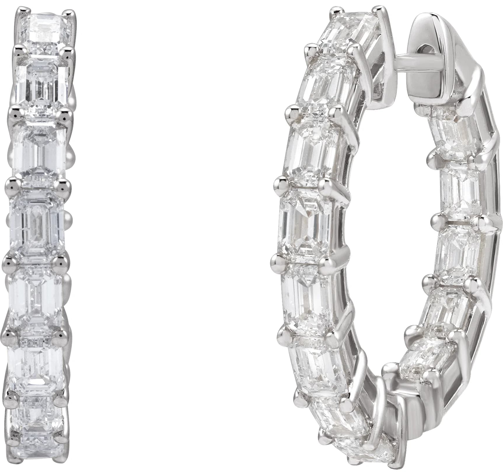 Inside-Outside Hoop Earrings, view 3