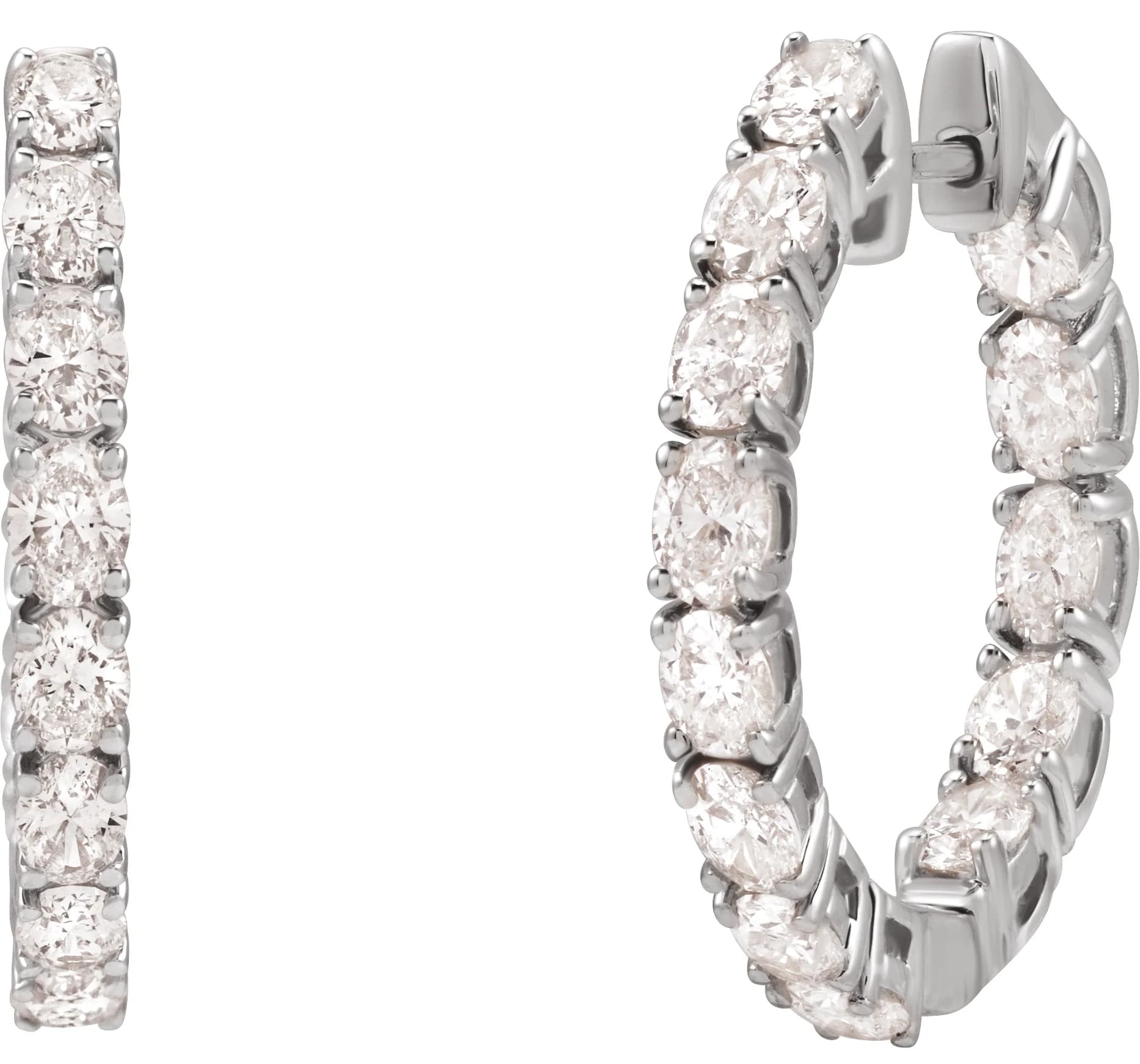 Inside-Outside Hoop Earrings, view 3