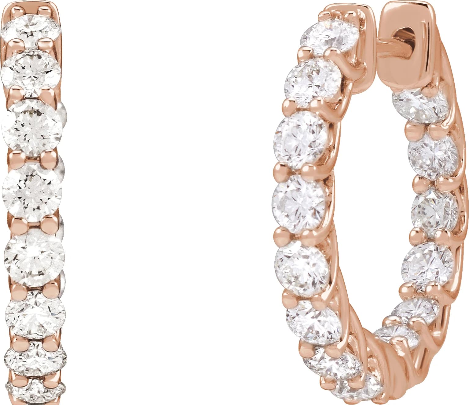 Inside-Outside Hoop Earrings, view 3