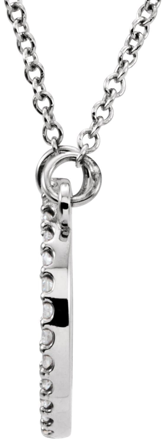 Petite Circle Necklace or Center view 2