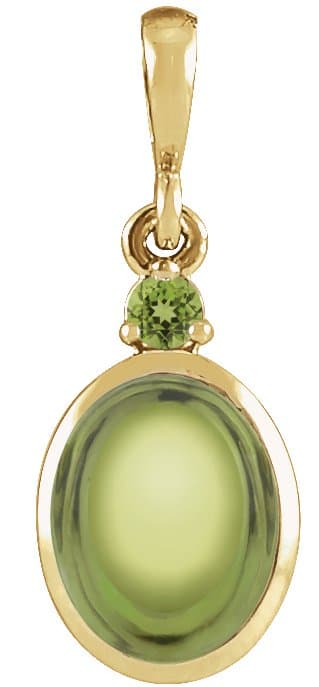 14K Rose 10x8 mm Natural White Opal & .03 CT Natural Diamond 16-18 Necklace