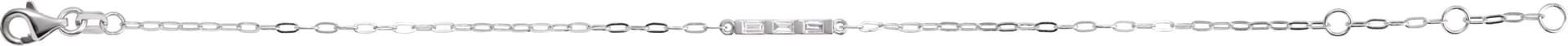 Accented Bar Link Bracelet view 2