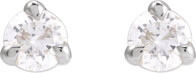 Round 3-Prong Pre-Notched Claw Earring view 2