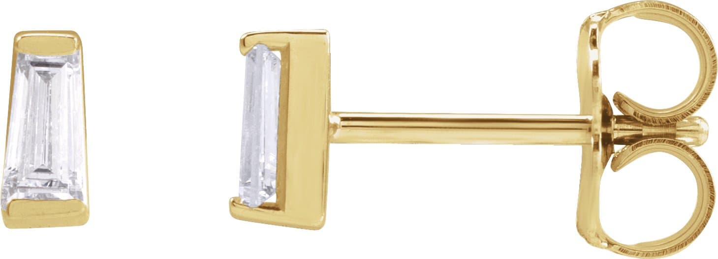 14K Rose 1/5 CTW Lab-Grown Diamond Channel-Set Earrings