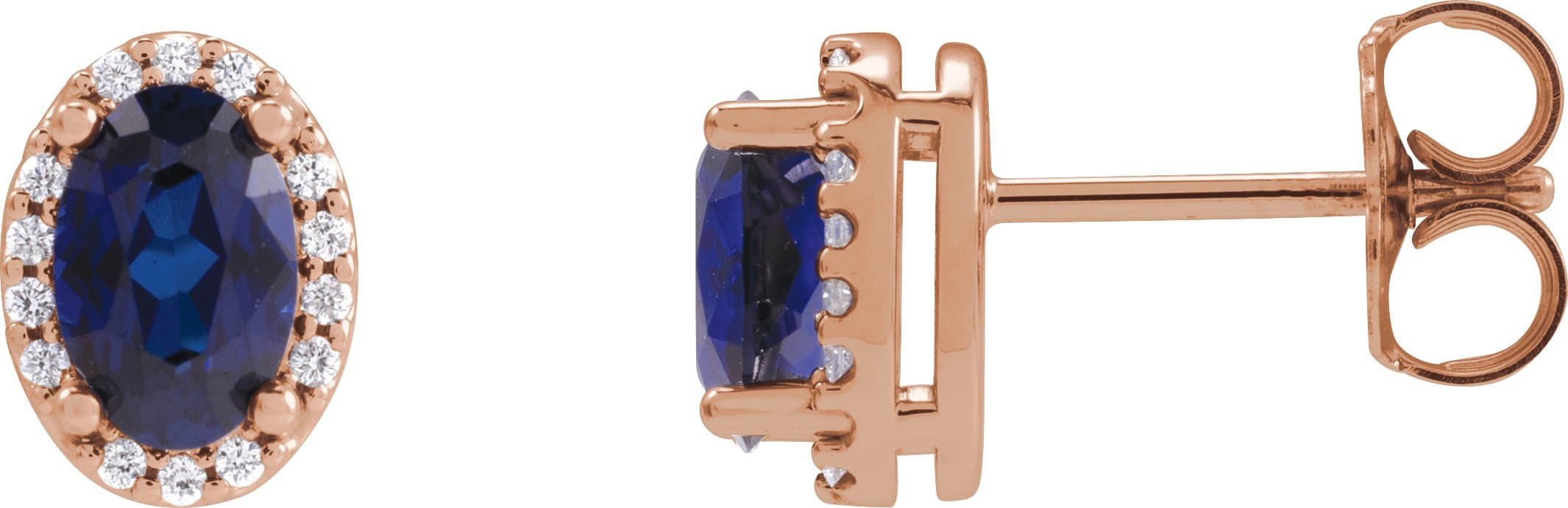 14K Yellow Gold 1/2 CTW Natural Diamond Halo-Style Earrings
