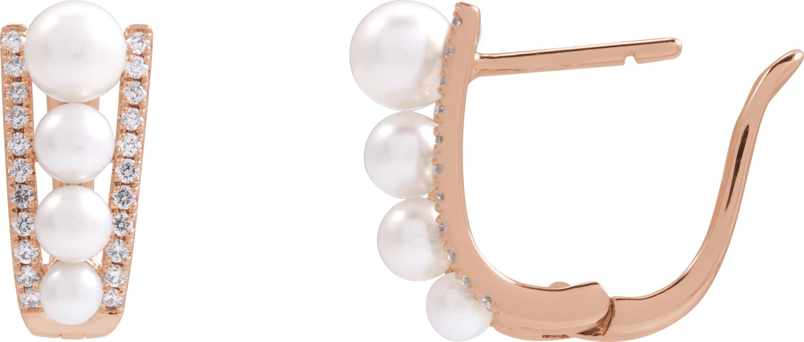 Accented Hoop Earrings view 3