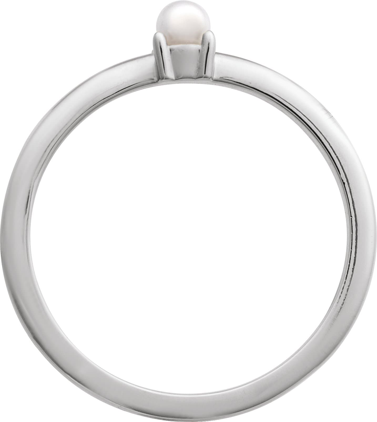 Stackable Pearl Ring view 2