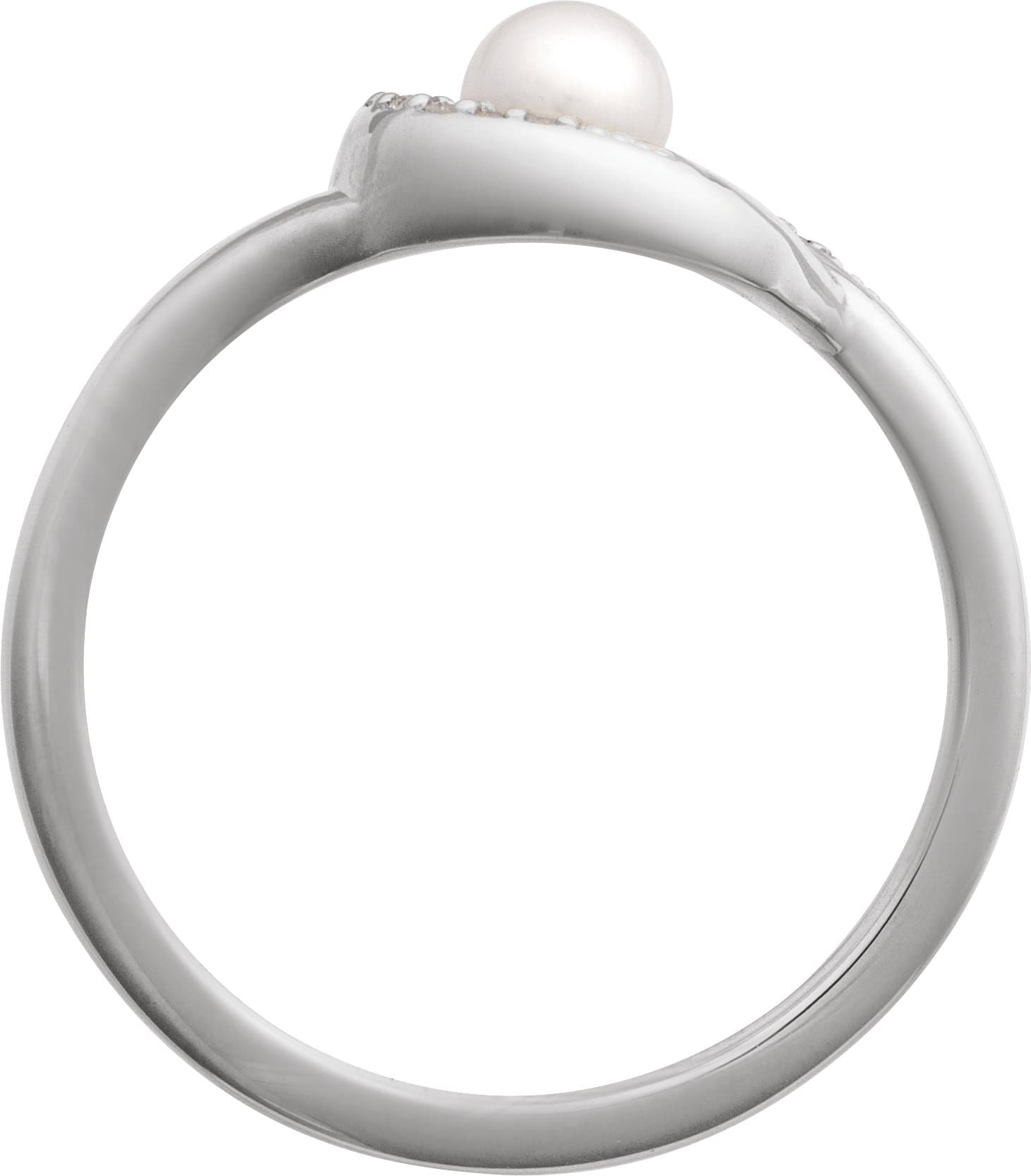 Accented Pearl Ring view 2