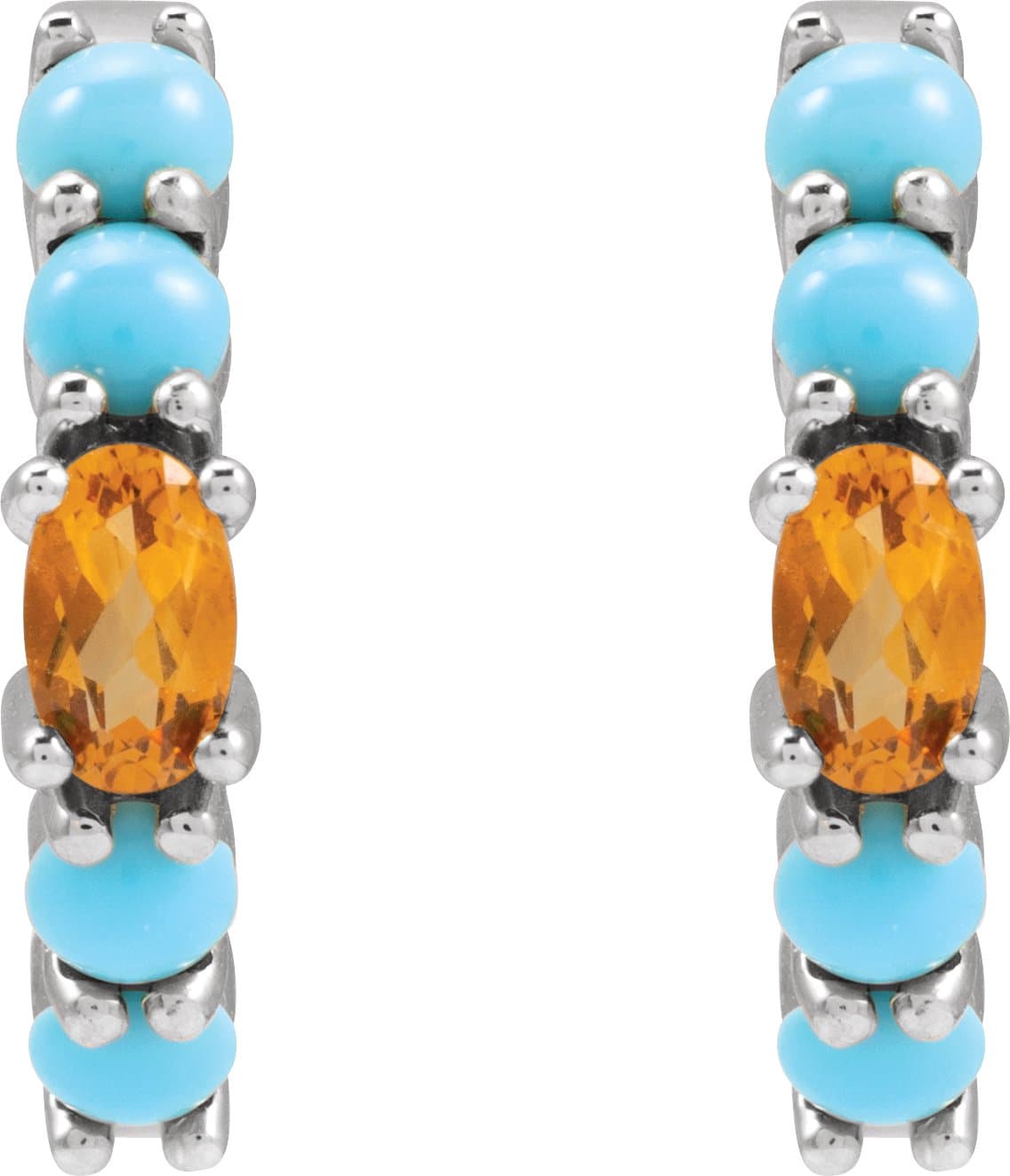 Accented Hoop Earrings view 2