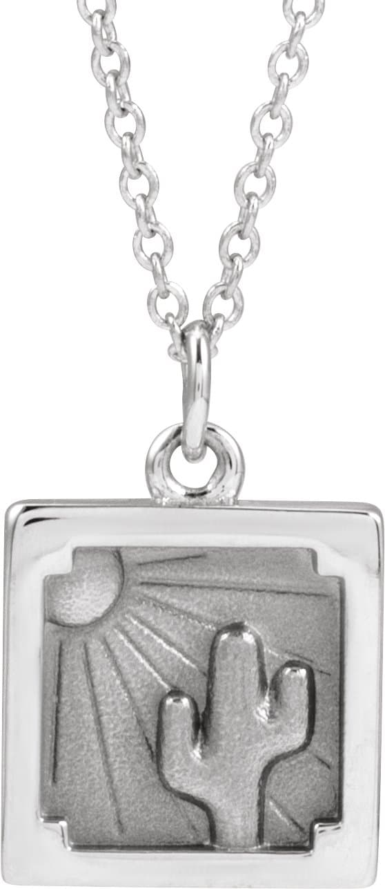 14K White Desert 16-18 Necklace