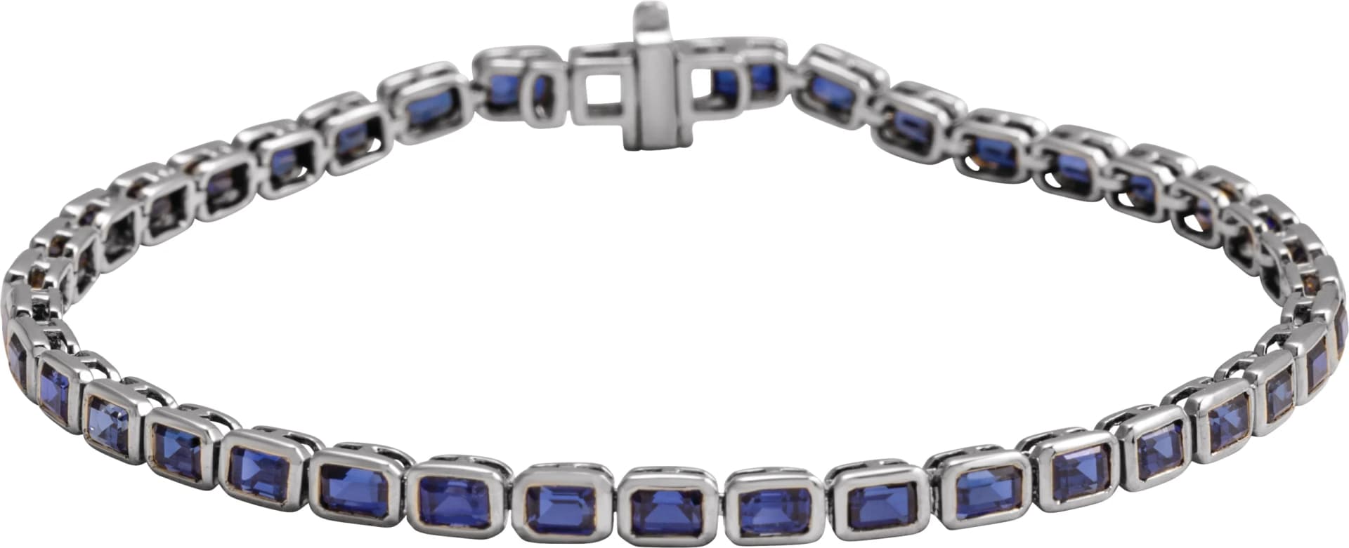 Bezel-Set Line Bracelet, view 2
