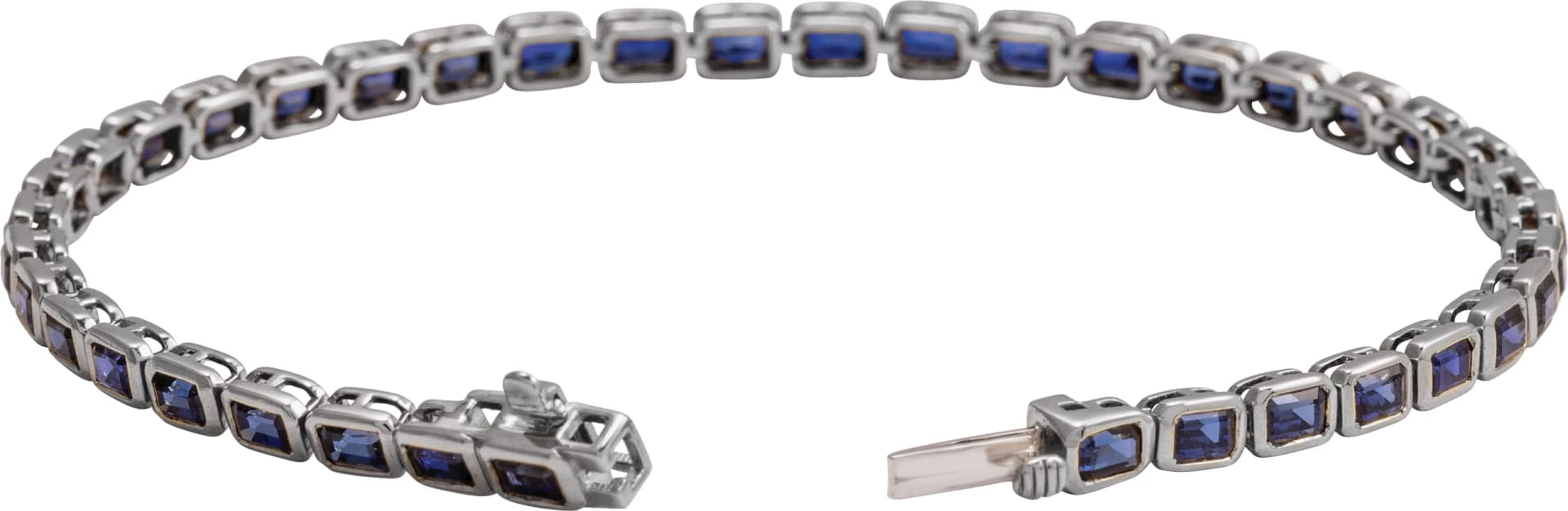 Bezel-Set Line Bracelet, view 3