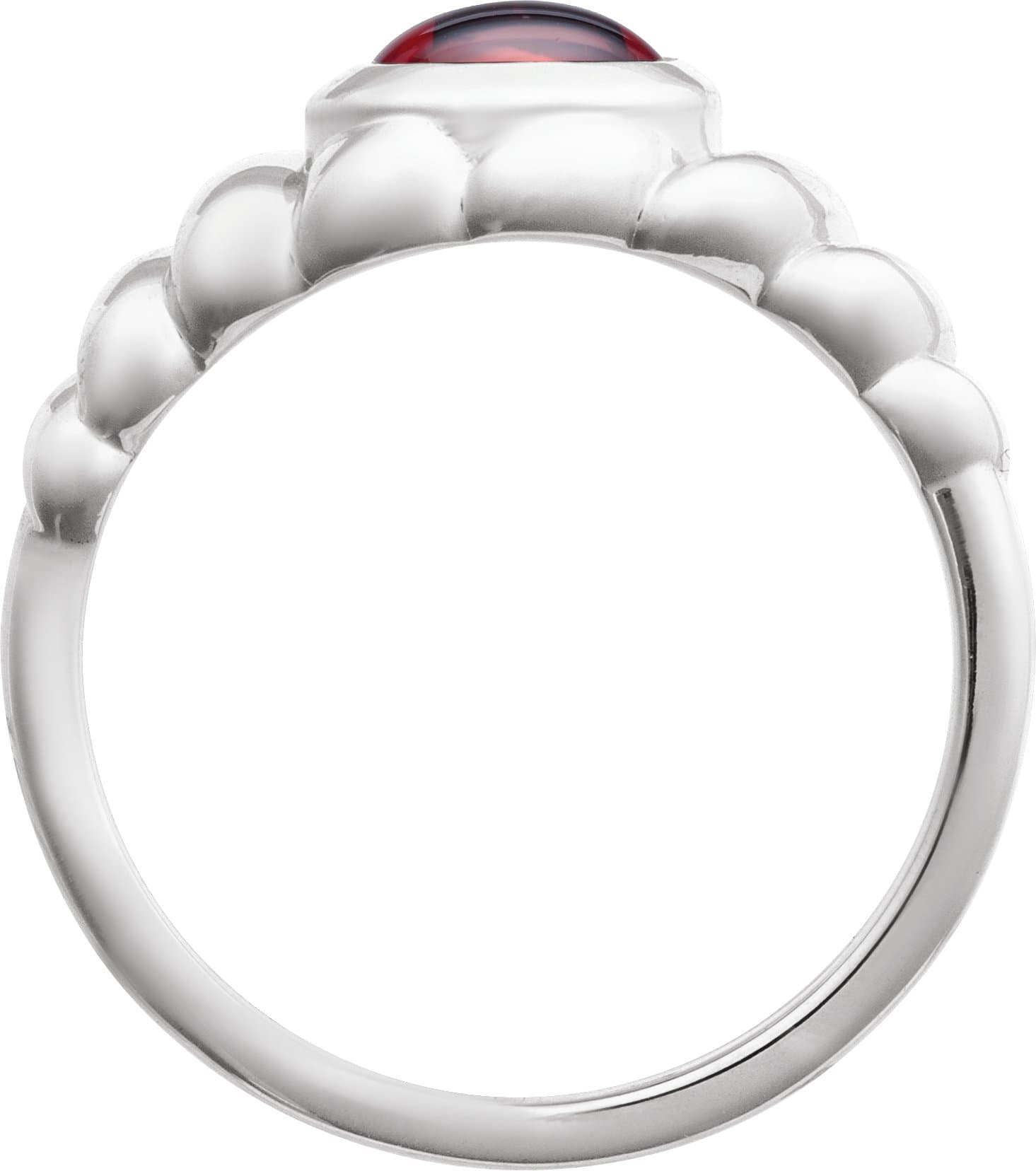 Bezel-Set Puffed Cabochon Ring view 2