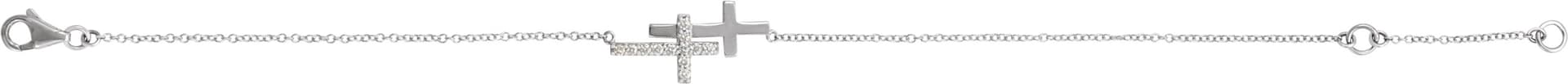 Sideways Cross Bracelet view 2