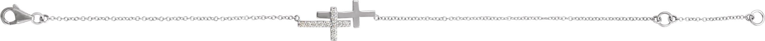 Sideways Cross Bracelet view 2