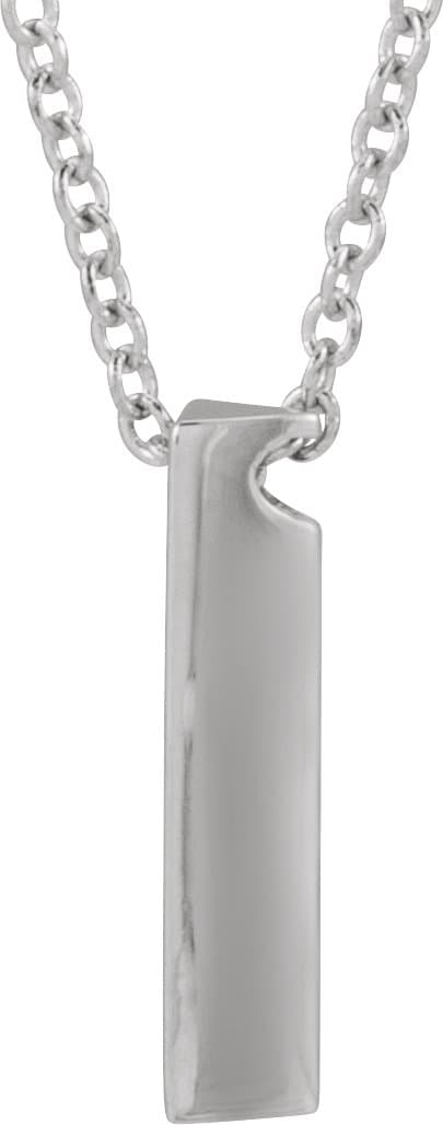 Engravable Bar Necklace or Pendant view 1