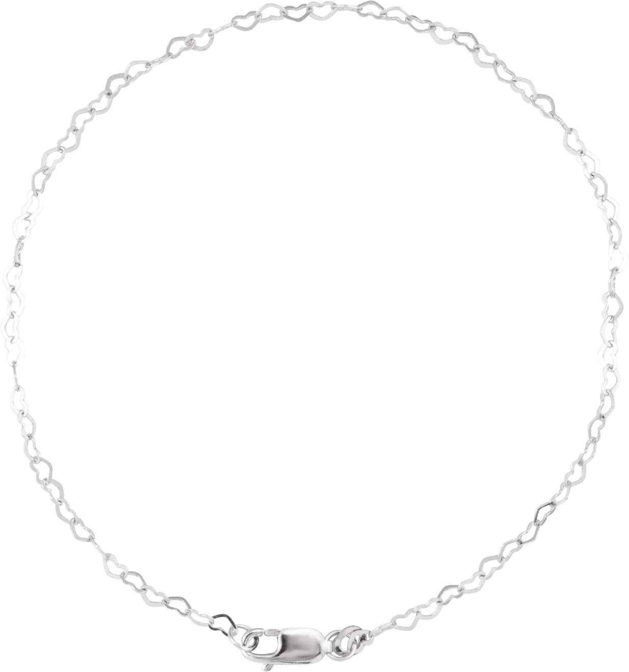 1.9 mm Heart Chain, view 3