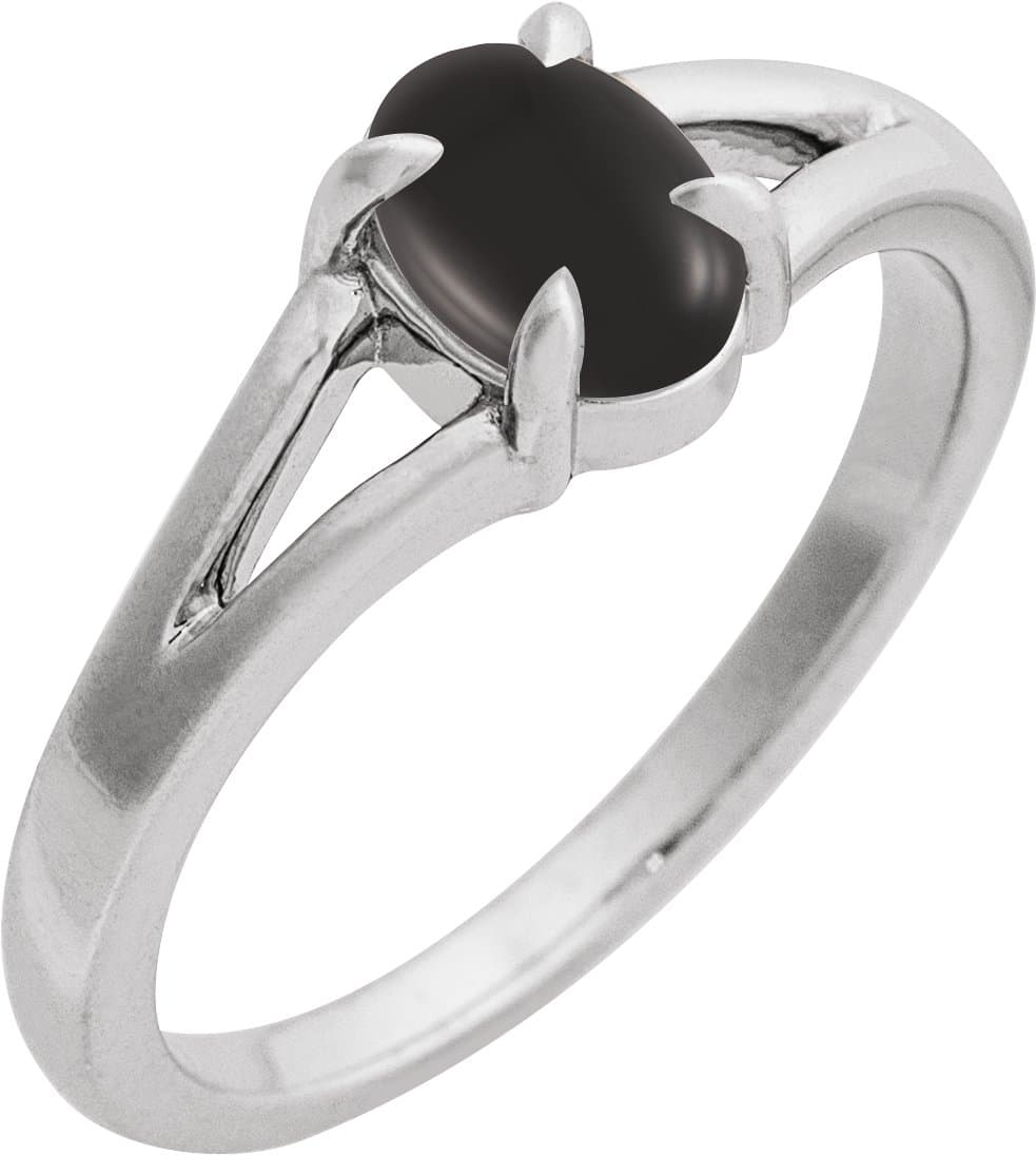 14K Rose Natural Chalcedony Cabochon Ring