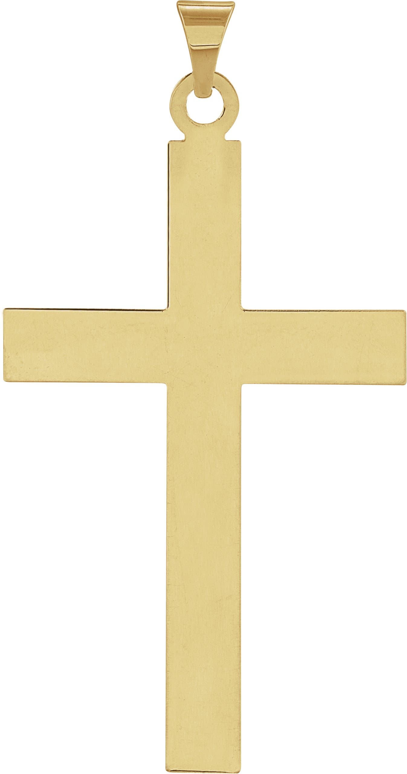 14K Yellow 18 x 12 mm Cross Pendant